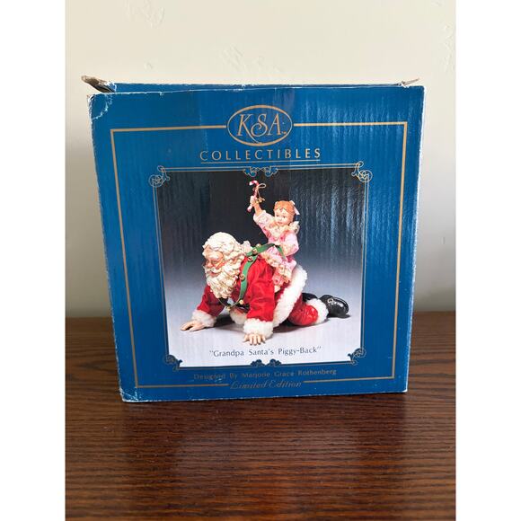 VTG Fabriche Kirk Adler KSA Collectibles Ltd Edition 'Grandpa Santas Piggy Back' - Picture 2 of 13